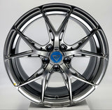 VLF Wheels - VLF28 FlowForm Hyper Black 19x8.5