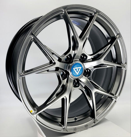 VLF Wheels - VLF28 FlowForm Hyper Black 18x8