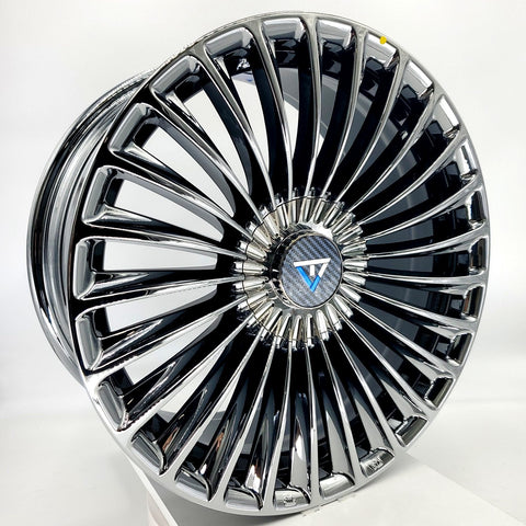 VLF Wheels - VLF19 FlowForm Black Vacuum 18x8.5