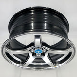 VLF Wheels - VLF21 FlowForm Hyper Black 18x8