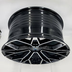VLF Wheels - VLF05 FlowForm Gloss Black Machined Face 19x8.5