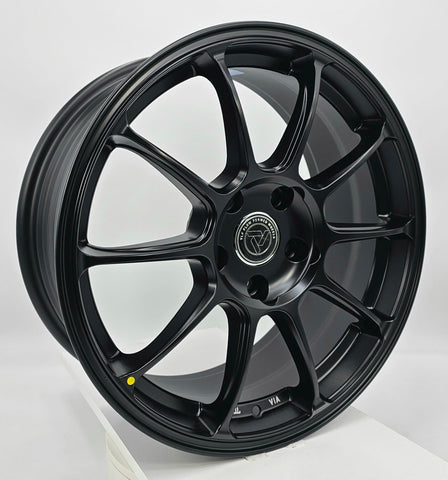 VLF Wheels - ULF15 FlowForm Satin Black 17x7.5