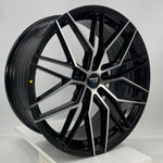 VLF WHEELS - VLF06 FlowForm Gloss Black Machined Face 19x8.5