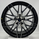 VLF WHEELS - VLF06 FlowForm Gloss Black Machined Face 19x8.5
